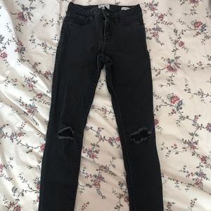 William Rast Sculpted High Rise Black Skinny Jean